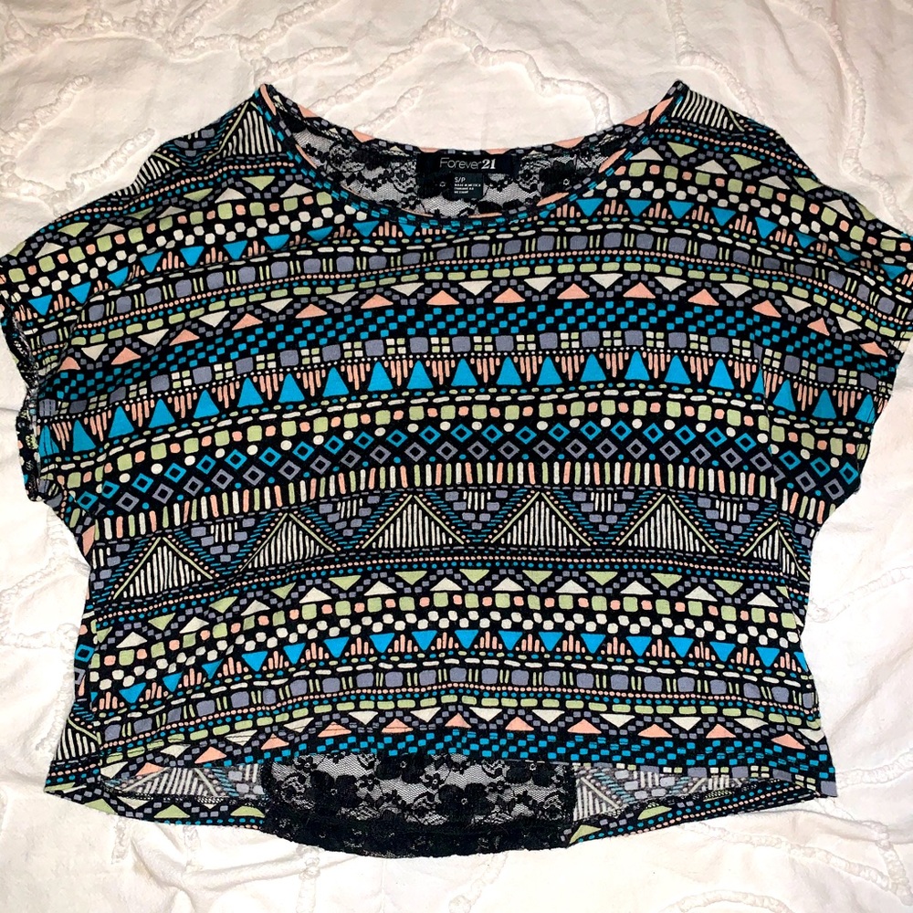 Crop top/lace back